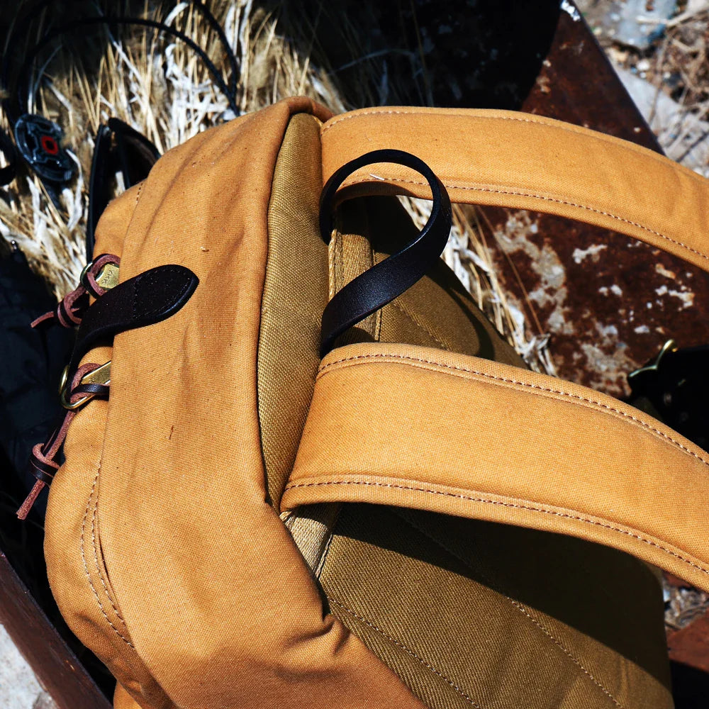 Vintage Waxed Canvas Backpack for Laptop and Travel
