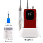 Lightweight Brushless Nail Drill Machine with Octagon Base 35000RPM Salon & Home Use