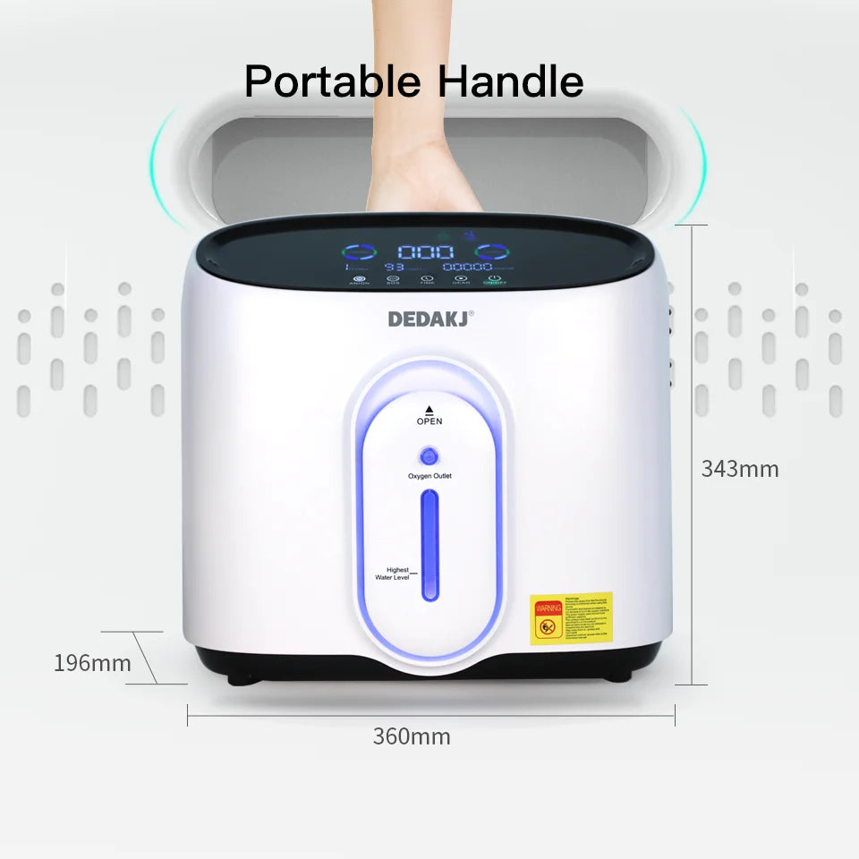 1L to 8L Portable Home Oxygen Concentrator with Nebulizer