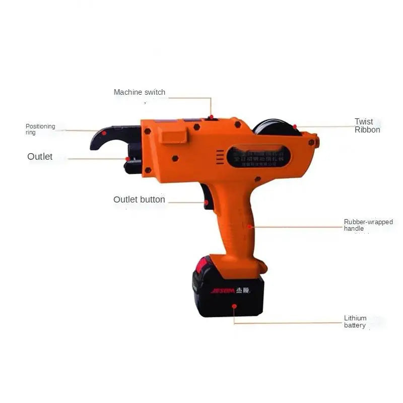 12V Cordless Rebar Tying Machine with Lithium Battery