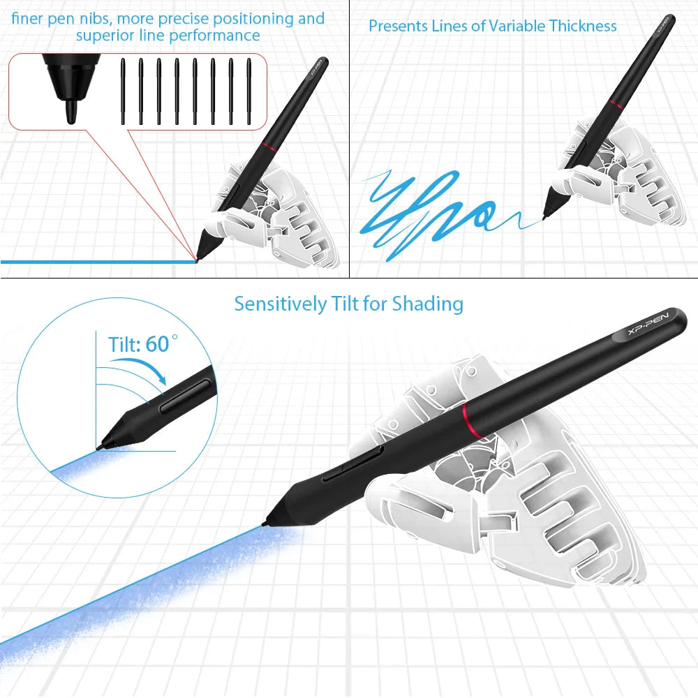 13.3" Drawing Tablet Monitor with Tilt and Stylus