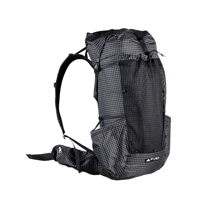 Durable 46+10L Ultralight Outdoor Backpack for Camping and Adventure Travel