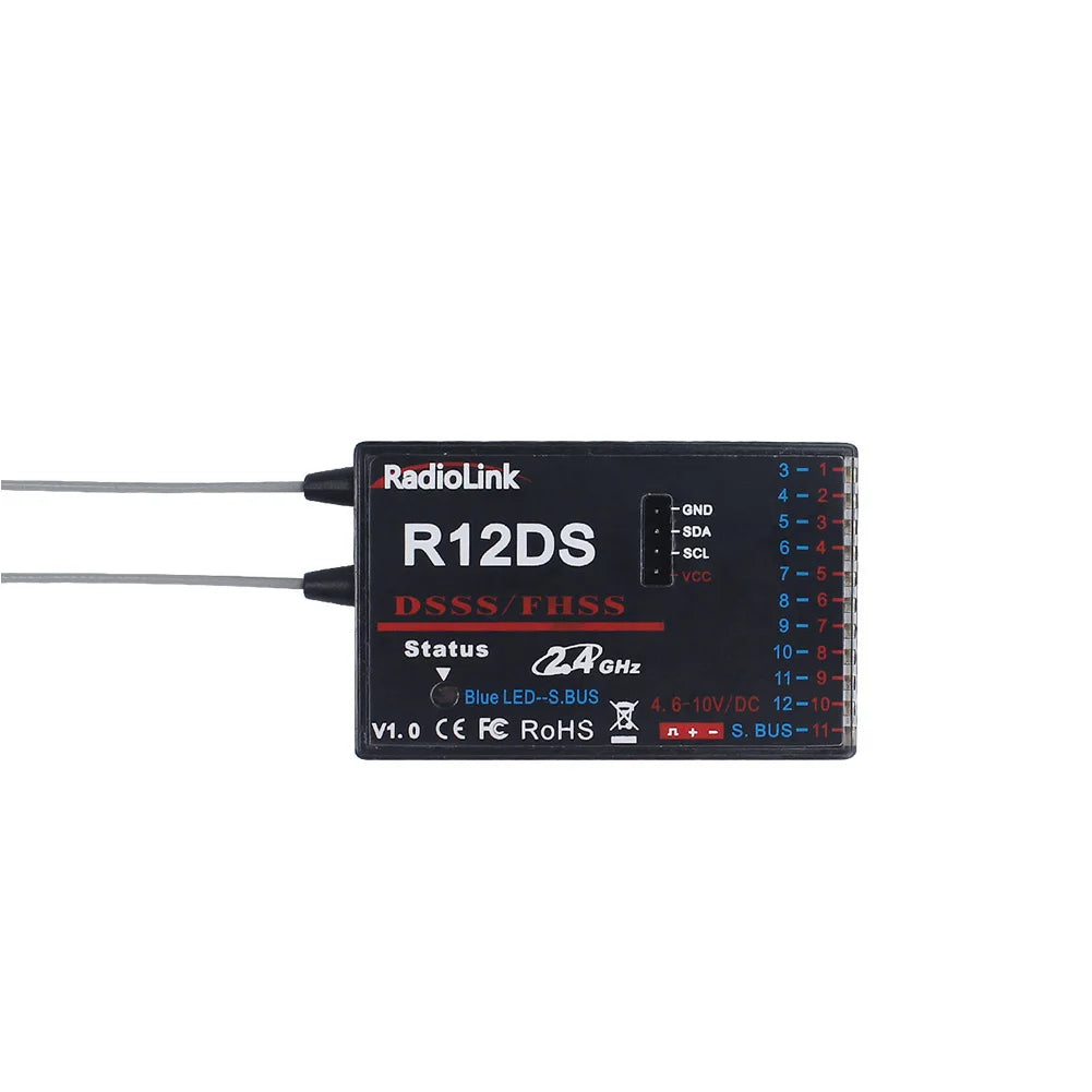 10CH RC Transmitter with Receiver and Voltage Return Kit