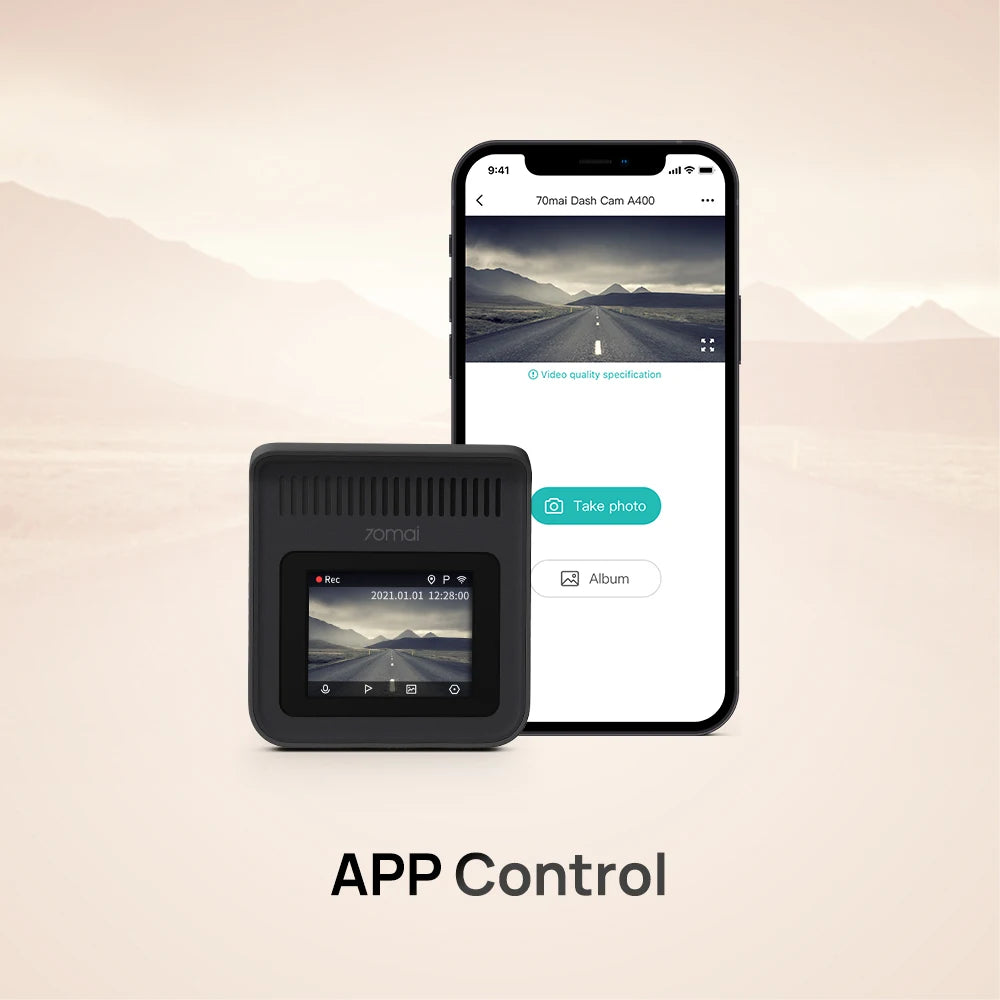 1440P Car DVR with Parking Mode and Wi-Fi Connectivity