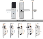 Electronic Biometric Door Lock with App, Keypad, RFID & Mechanical Keys – IP66 Waterproof