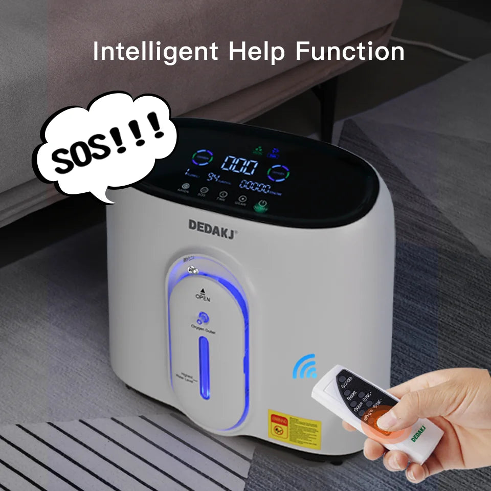 1L to 8L Portable Home Oxygen Concentrator with Nebulizer
