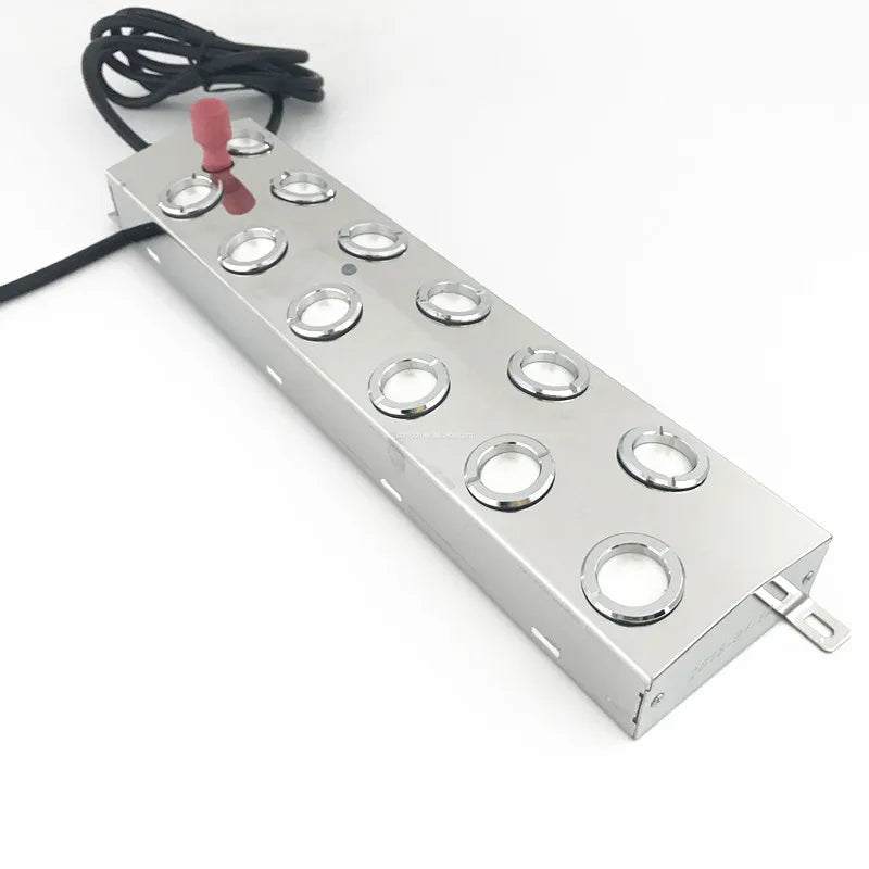 12 Head Ultrasonic Mist Maker with Stainless Steel Body for Ponds, Fountains & Hydroponics