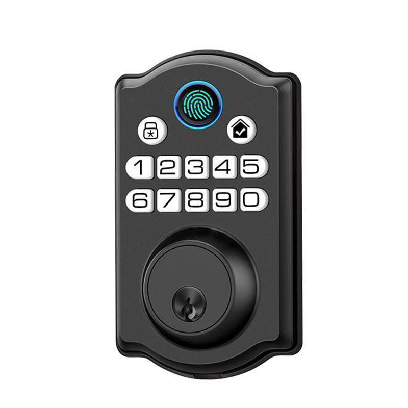 Smart Fingerprint Door Lock with WiFi Tuya App Control for Glass and Wooden Doors