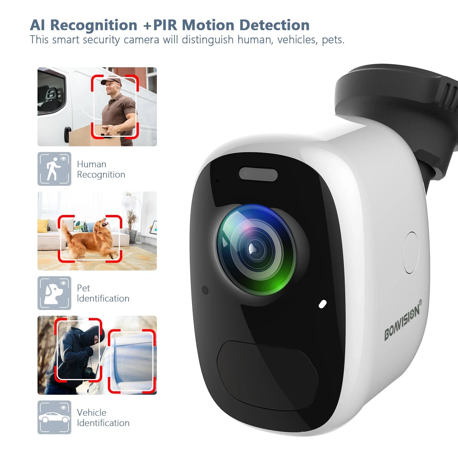 Portable 1080p Outdoor WiFi Cam 32G TF, PIR Motion Alert, Waterproof, 2-Way Talk
