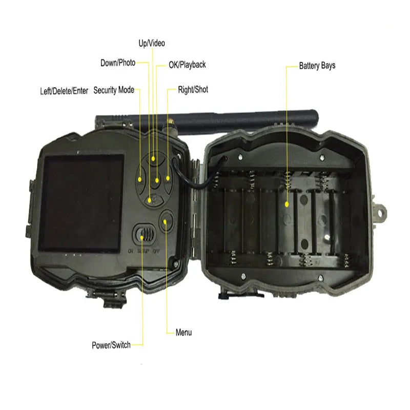 Outdoor Hunting Camera with 1080P, IR, and MMS Alerts