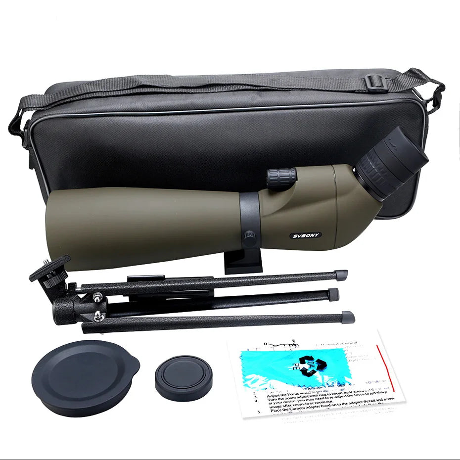 20-60x80mm Waterproof Spotting Scope with Tripod Stand