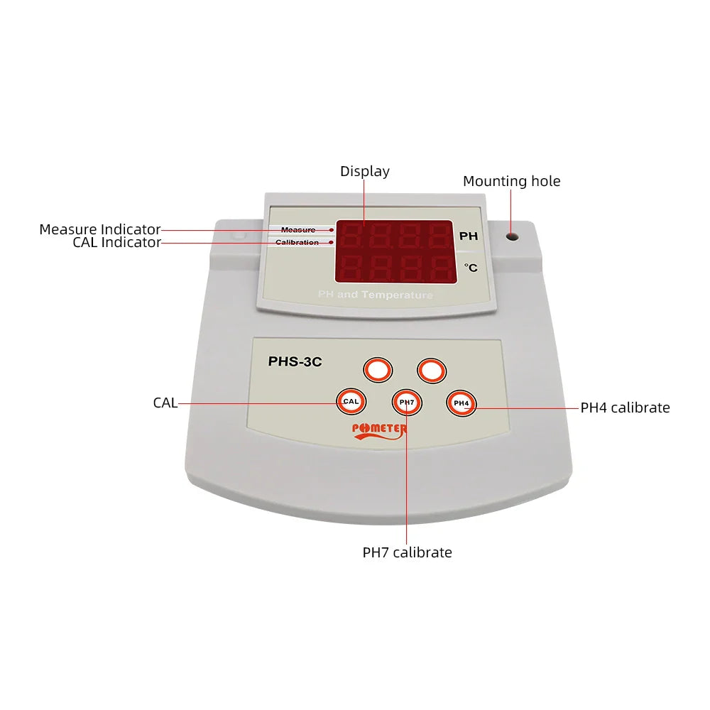 2-in-1 Digital pH and Temperature Tester for Water