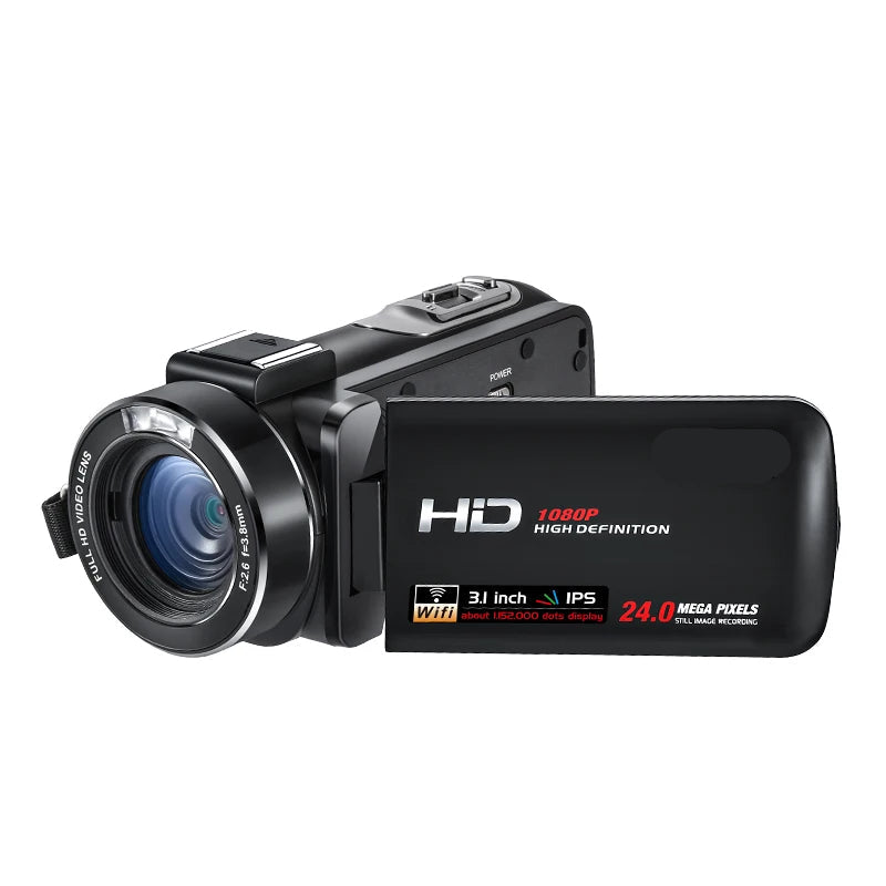 1080p Camcorder with Wi-Fi, IR Night Vision & Mic