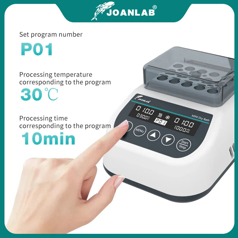 Portable Dry Bath Incubator with Adjustable Temp and Timer MDB 1.5mlx15