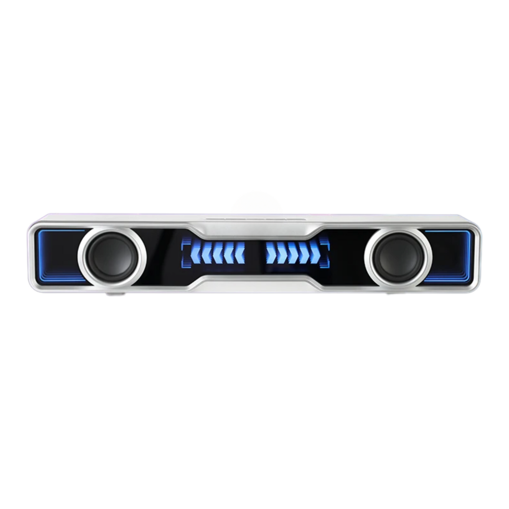 Mini Bluetooth Soundbar with Subwoofer RGB and Mic
