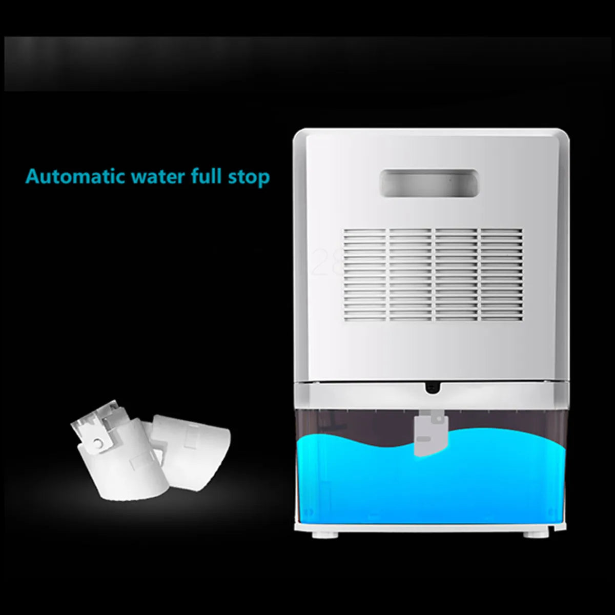 Silent Home Dehumidifier 2.2L with Timer & LED Display White