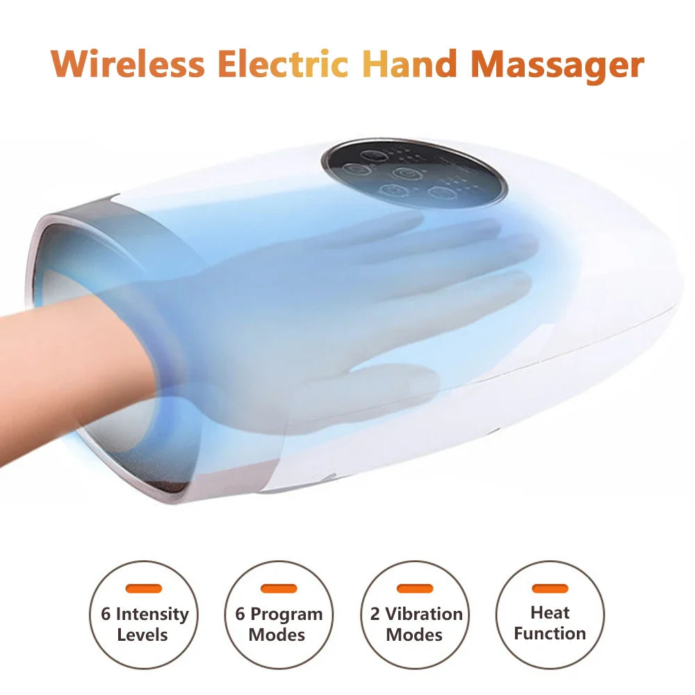 Wireless Hand Massager with Heating and Vibration