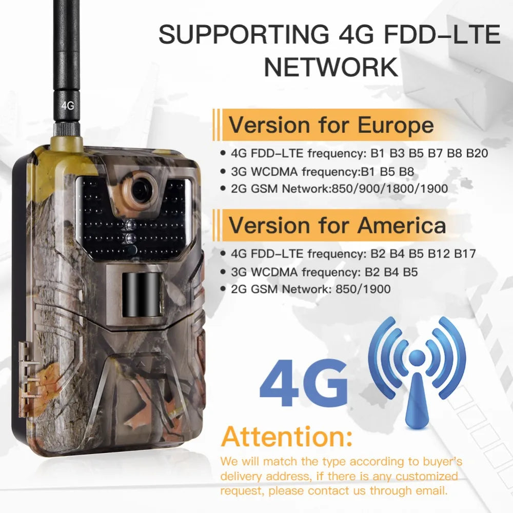 Outdoor Wildlife Camera with Live APP View, 30MP, 4K Video and 20m Night Vision