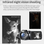 1080p Camcorder with Wi-Fi, IR Night Vision & Mic