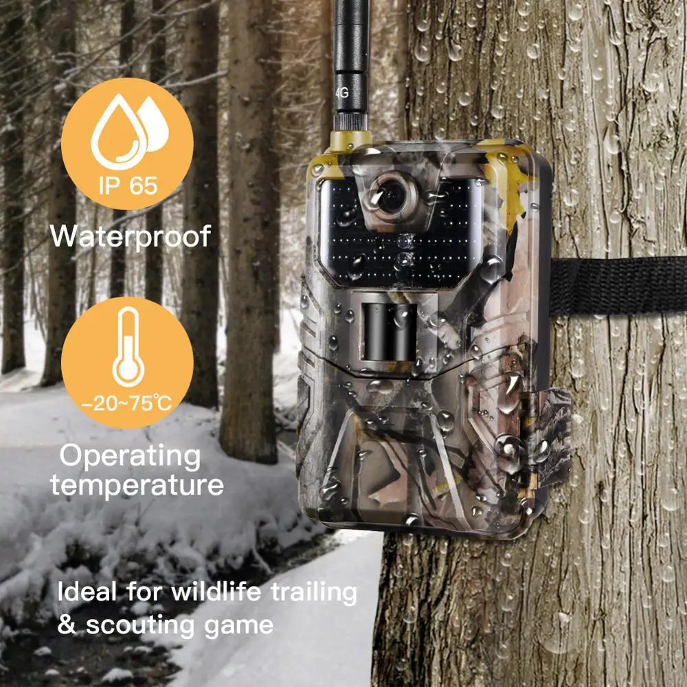 Outdoor Wildlife Camera with Live APP View, 30MP, 4K Video and 20m Night Vision