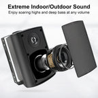 Heavy Duty 200W Waterproof Outdoor Speakers 4" 2-Way Wall Mount Set with Brackets 12V