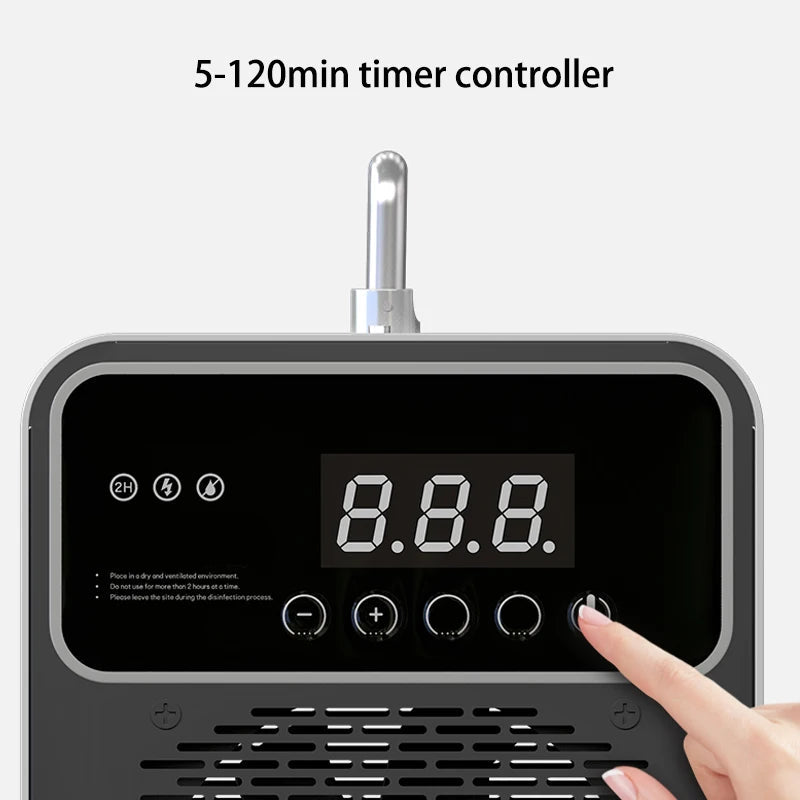 Portable Home Ozone Air Purifier with Ceramic Plate and Timer – Quick Sterilization for Large Rooms