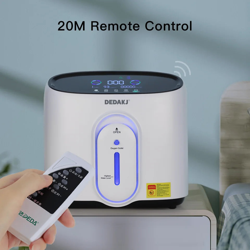 1L to 8L Portable Home Oxygen Concentrator with Nebulizer