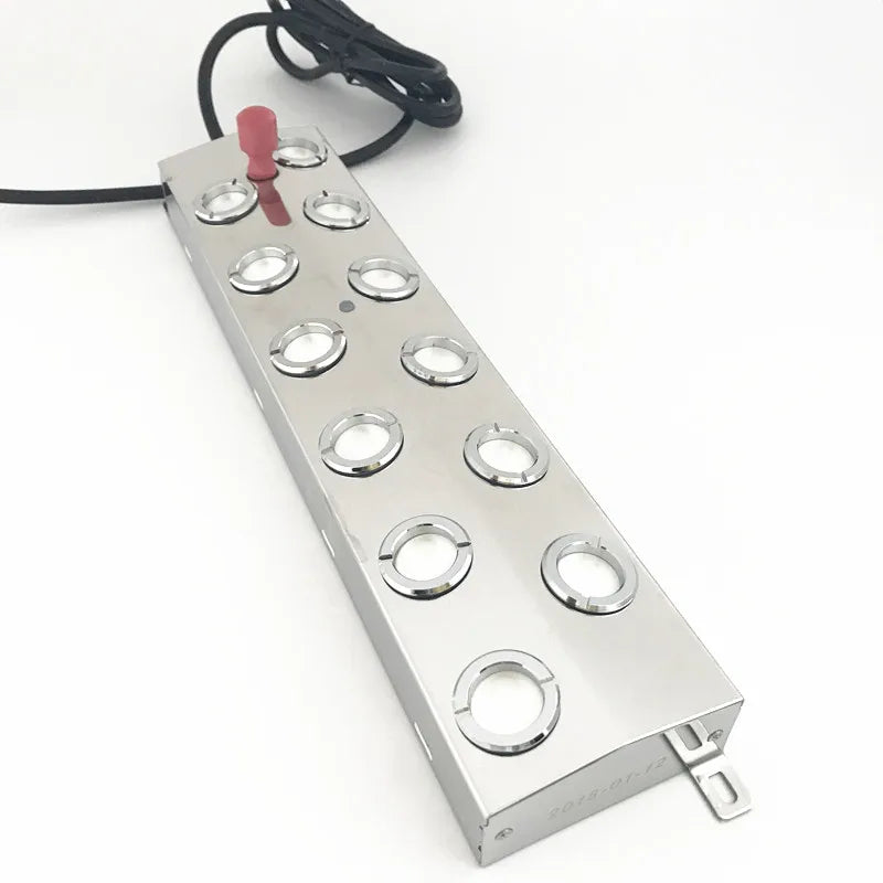 12 Head Ultrasonic Mist Maker with Stainless Steel Body for Ponds, Fountains & Hydroponics