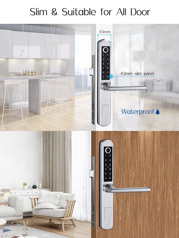 Keyless Electronic Door Lock with RFID, Bluetooth & Fingerprint Access
