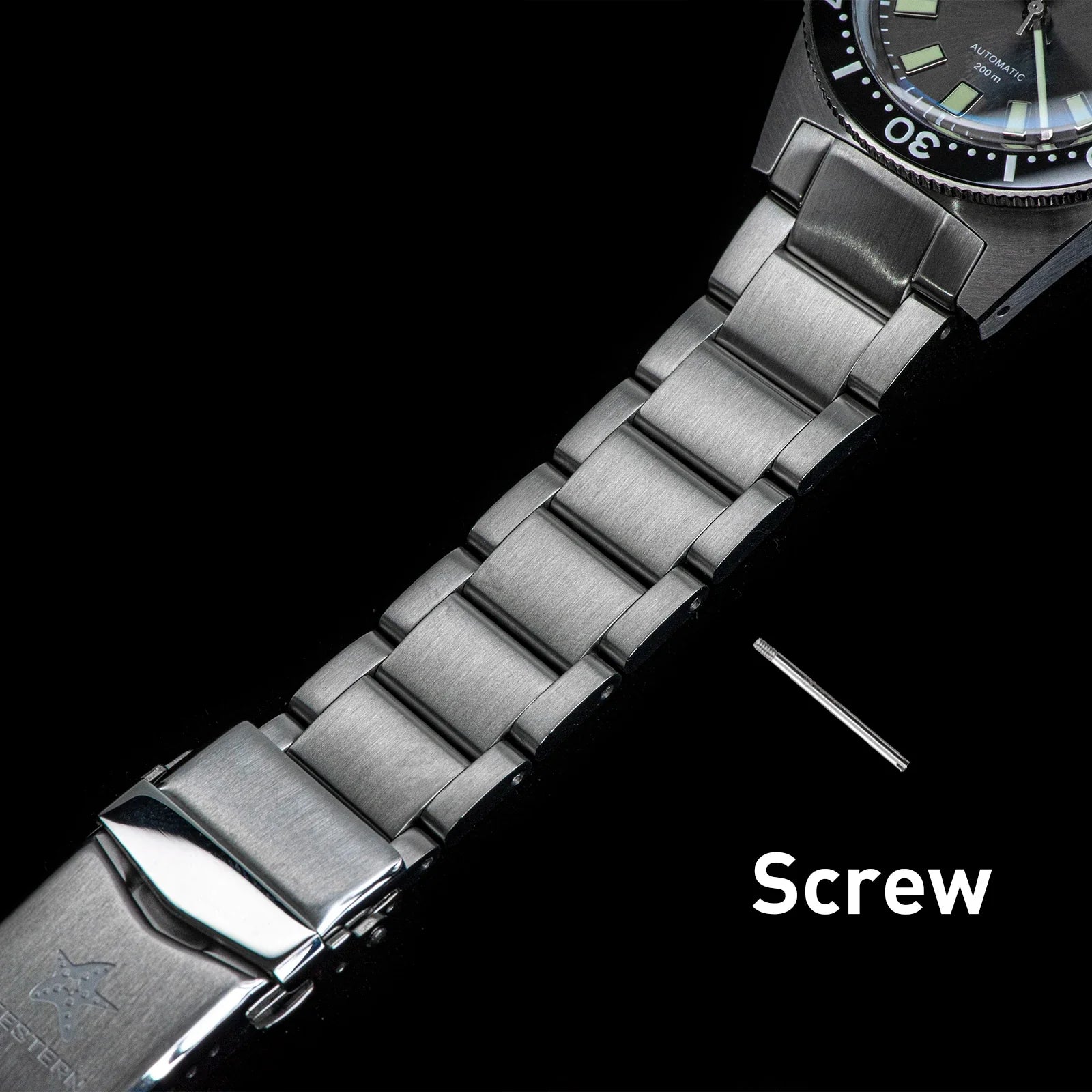 200m Waterproof Automatic Dive Watch with Luminous Bezel – Grey