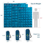 Portable Duck Down Outdoor Blanket – Waterproof, Windproof & Ideal for Hiking or Camping