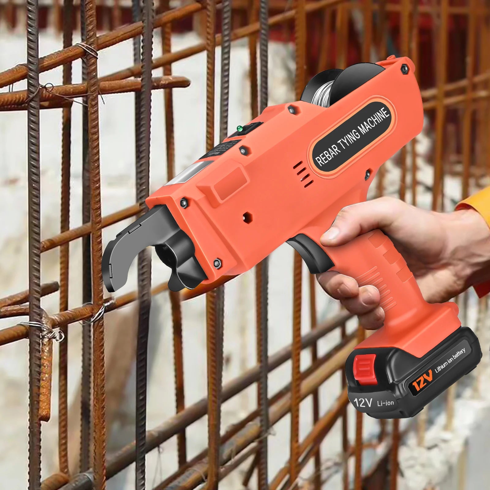 12V Automatic Rebar Tying Machine with 2 Batteries