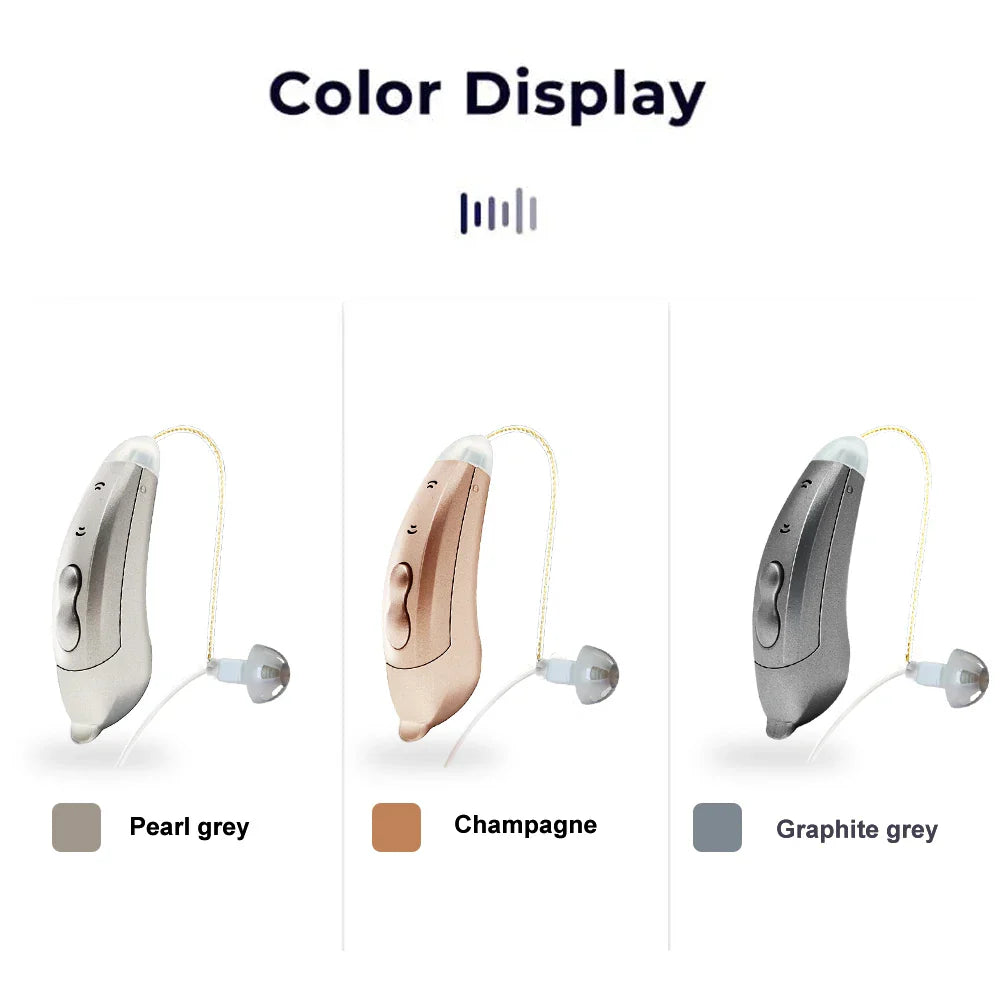 Invisible 10-Channel Hearing Aids – App-Controlled, SF101-Champagne-Pair