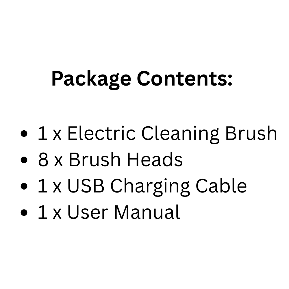 Rechargeable 8-in-1 Cordless Rotating Cleaning Brush for Home & Kitchen