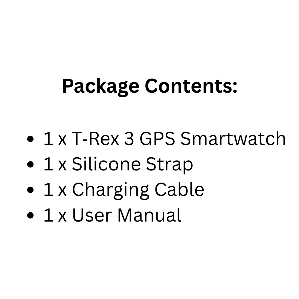 Rugged T‑Rex 3 Outdoor Smartwatch with AMOLED Display & Dual-Band GPS
