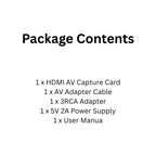 1080p HDMI AV Capture Card with USB Recording