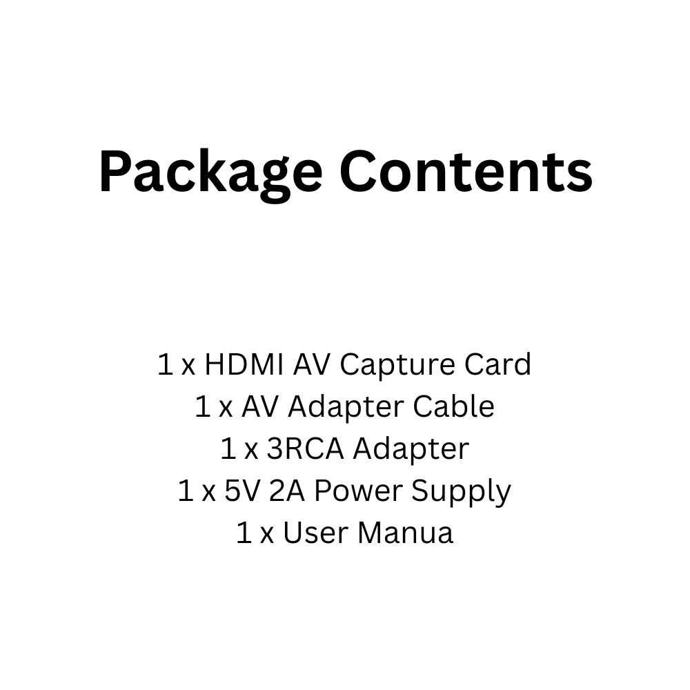 1080p HDMI AV Capture Card with USB Recording