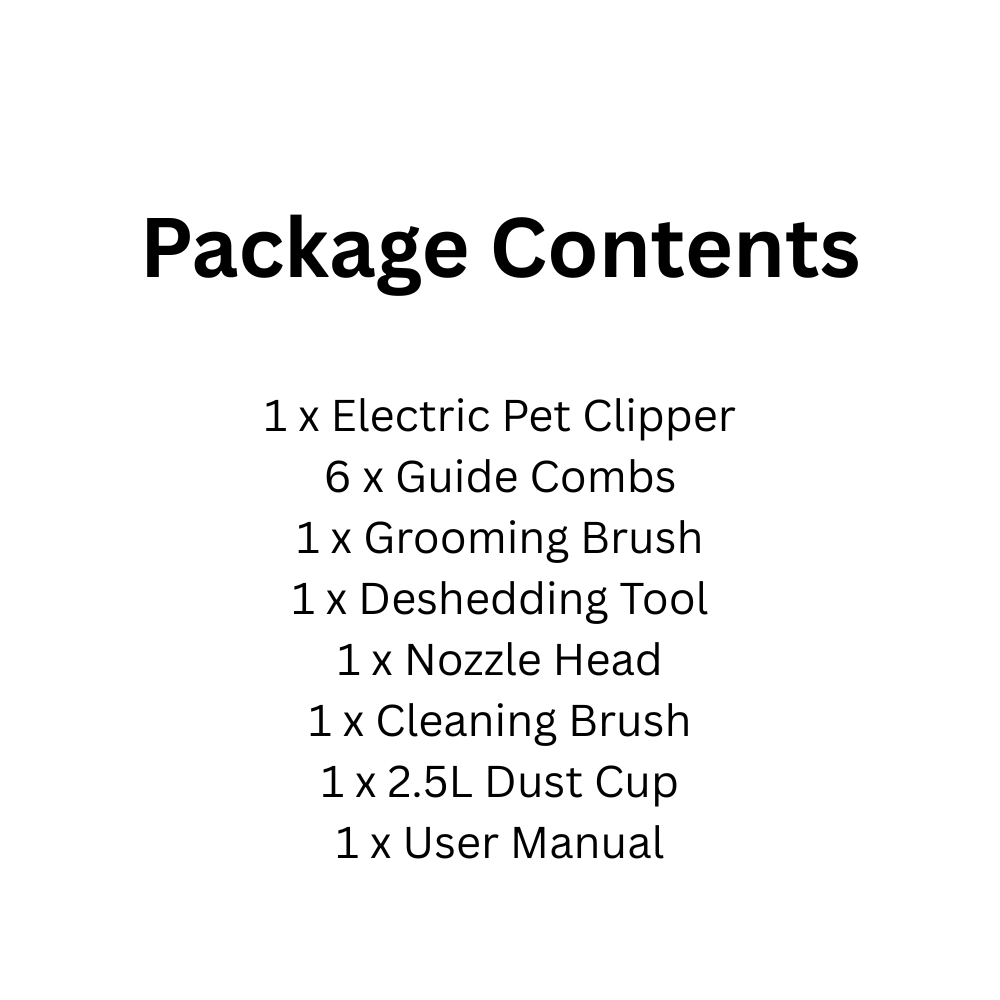 White Pet Grooming Vacuum for Dogs and Cats  5 in 1