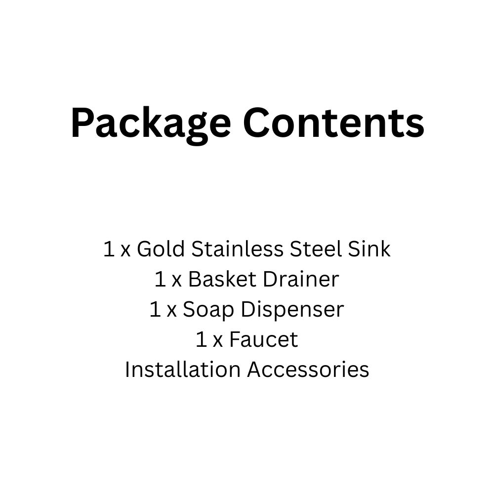 Rectangular Single Bowl Kitchen Sink with Faucet and Accessories