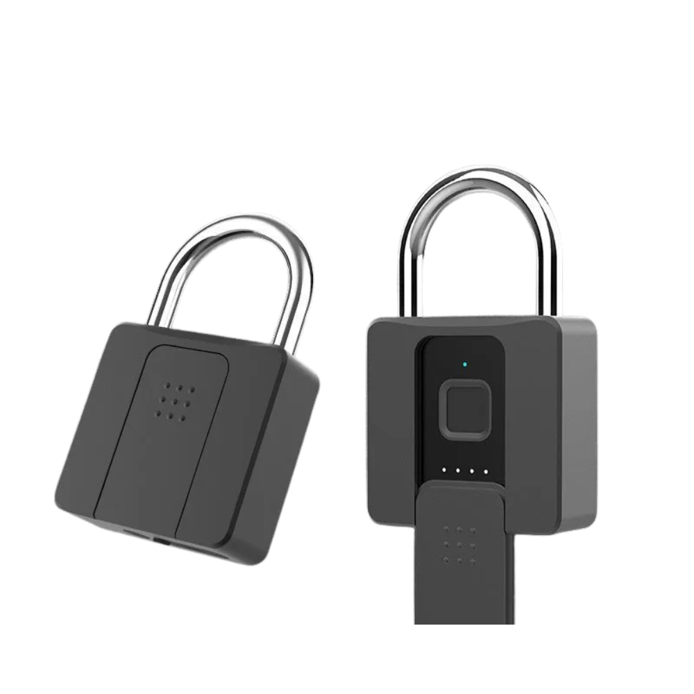 Bluetooth Fingerprint Padlock with App Control & Mechanical Key Backup