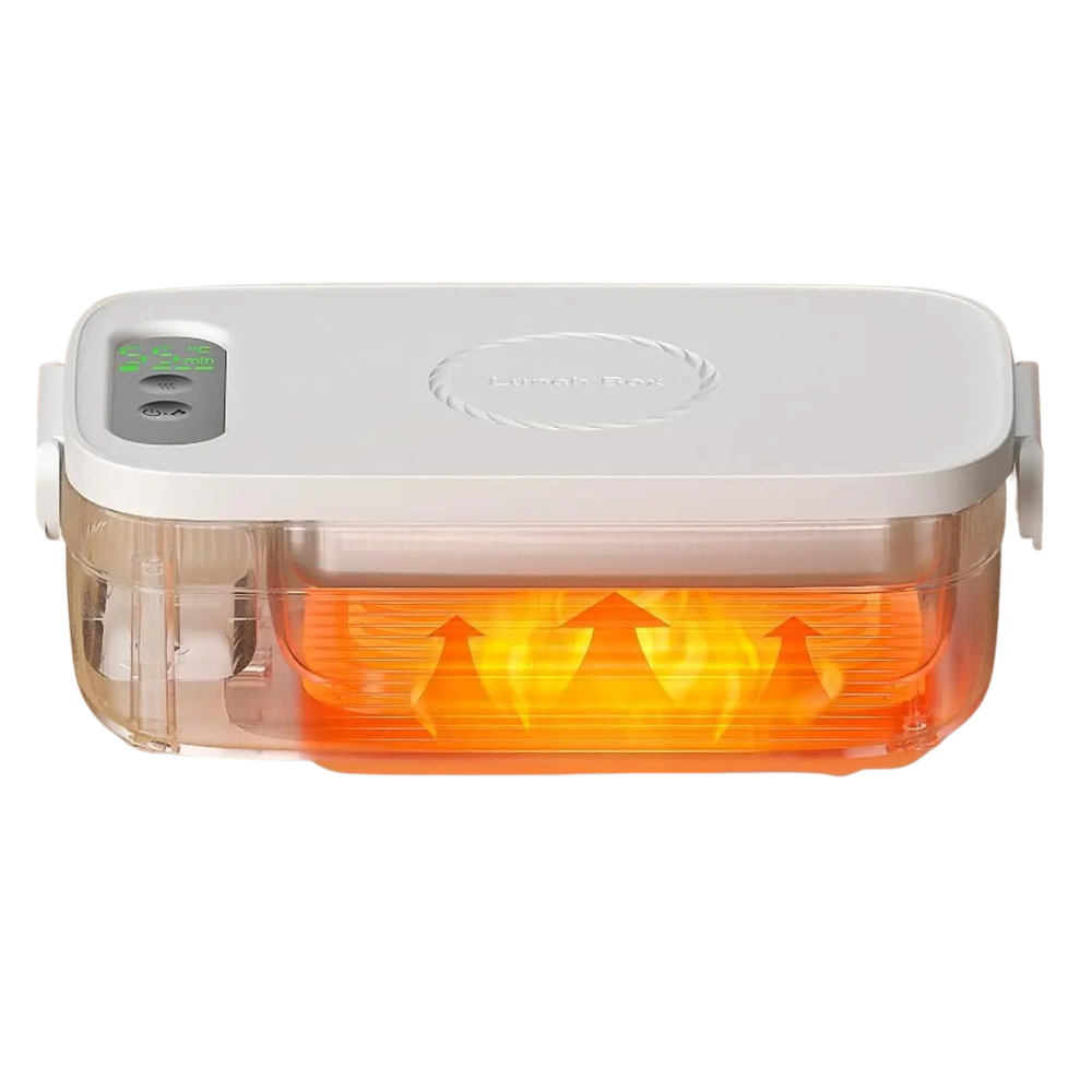 Rechargeable Heated Lunch Box 1L , 14000mAh Portable Food Warmer for Car, Picnic & Outdoor Use