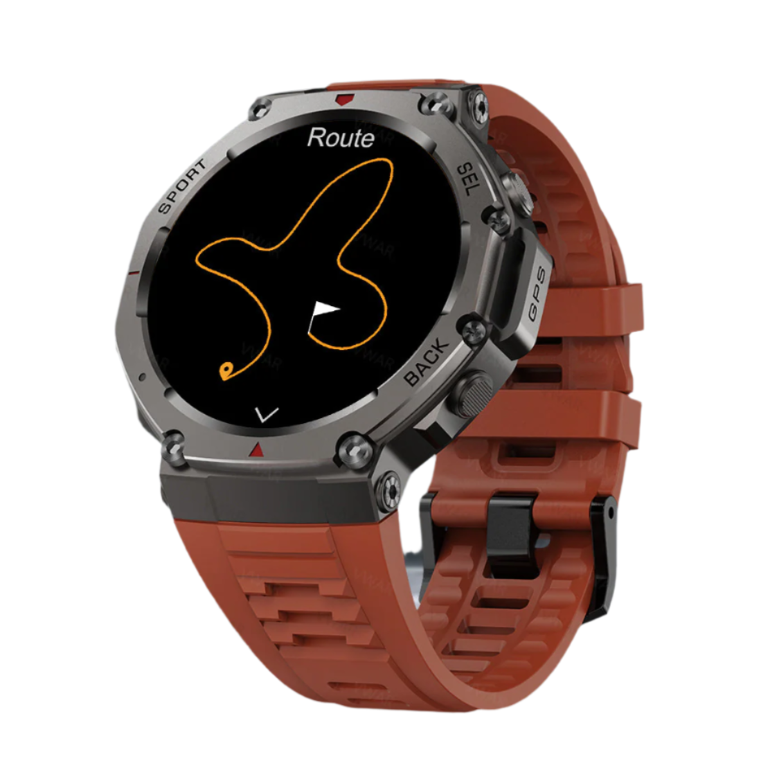 Rugged T‑Rex 3 Outdoor Smartwatch with AMOLED Display & Dual-Band GPS