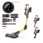 Wireless Handheld Vacuum with Mite Brush and Folding Rod