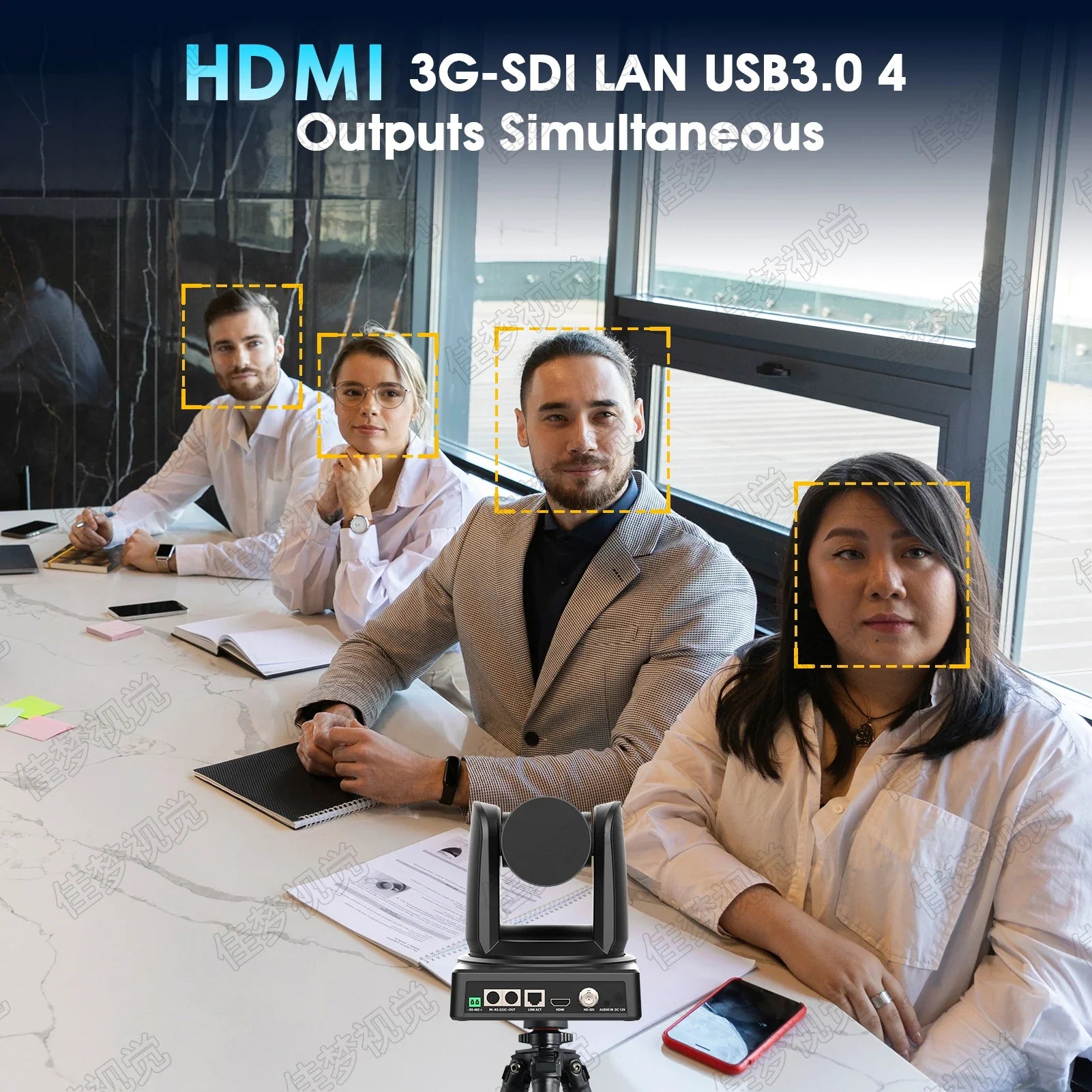 1080p PTZ Camera with 10X Zoom and IP Streaming