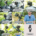 4K 360° Action Camera with Waterproof Mounts & Extreme Accessories