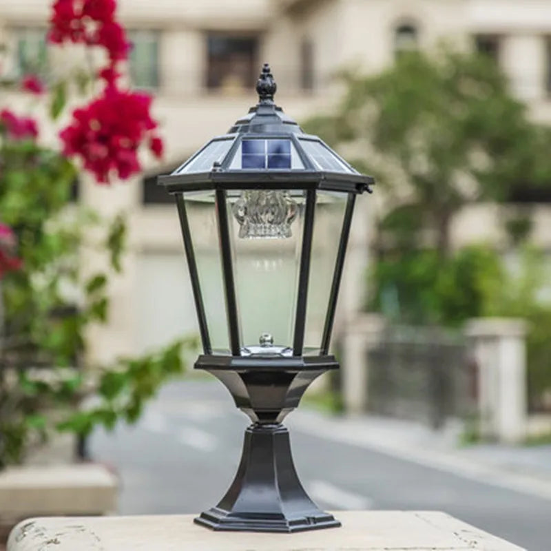 Durable Aluminum Solar-Powered Outdoor Sconce Lamp