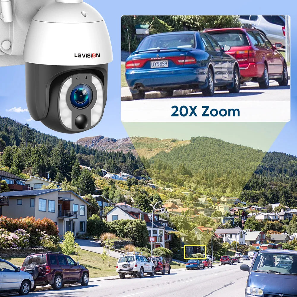 Outdoor 8MP Solar Security Camera – WiFi/4G, Night Vision