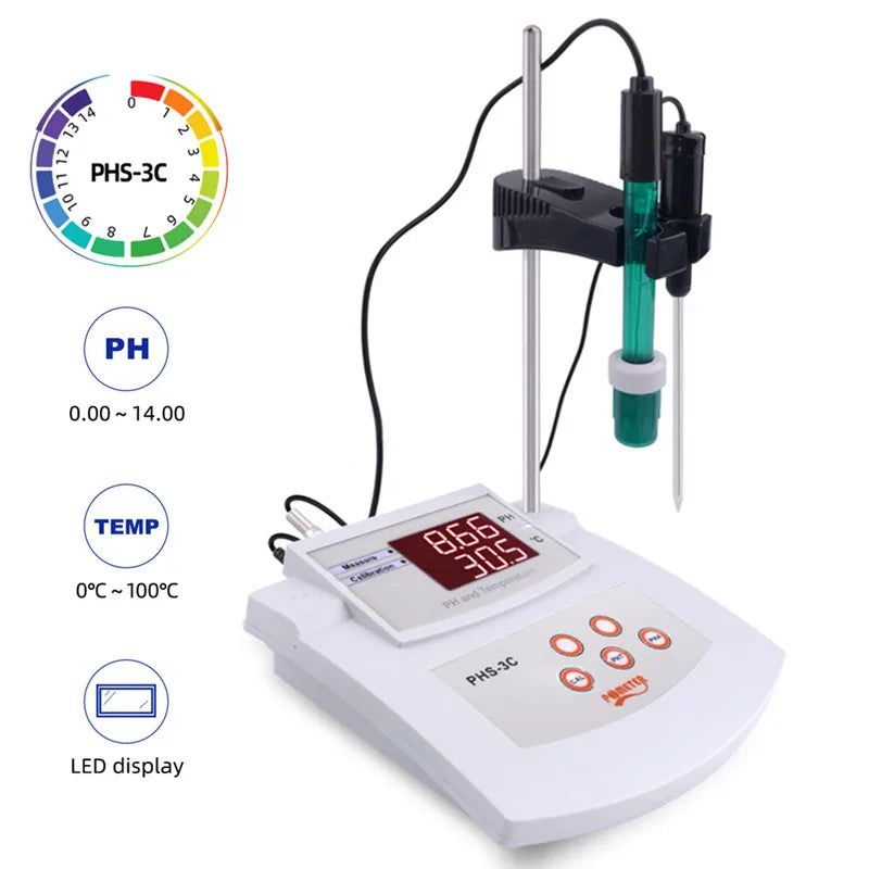 2-in-1 Digital pH and Temperature Tester for Water