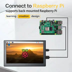 Black with Support IPS Portable Monitor 800×480 HDMI Display for Raspberry Pi