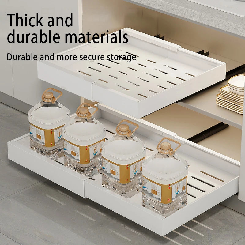 Sliding Roll-Out Shelf for Kitchen and Home Storage